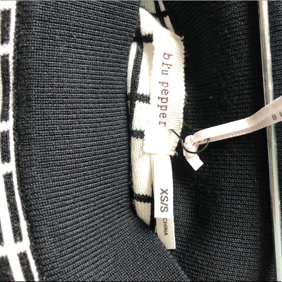 Blue Pepper Black and White Skirt - Picture 6 of 6